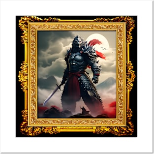 Japanese Monster Samurai Ninja Vintage Landscape Movie Artist Fan Frame Posters and Art